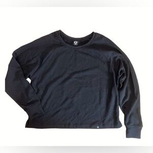 Evolution & Creation Long Sleeve‎ Soft Comfy Casual Lightweight Black Sweatshirt